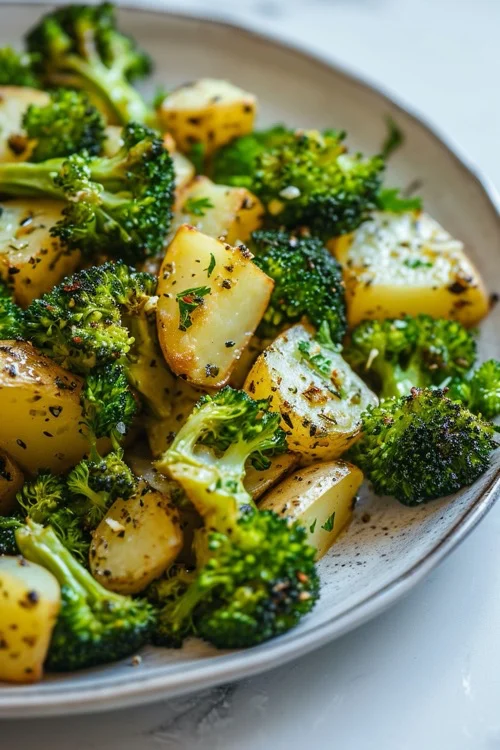 Brócoli con patatas cocidas