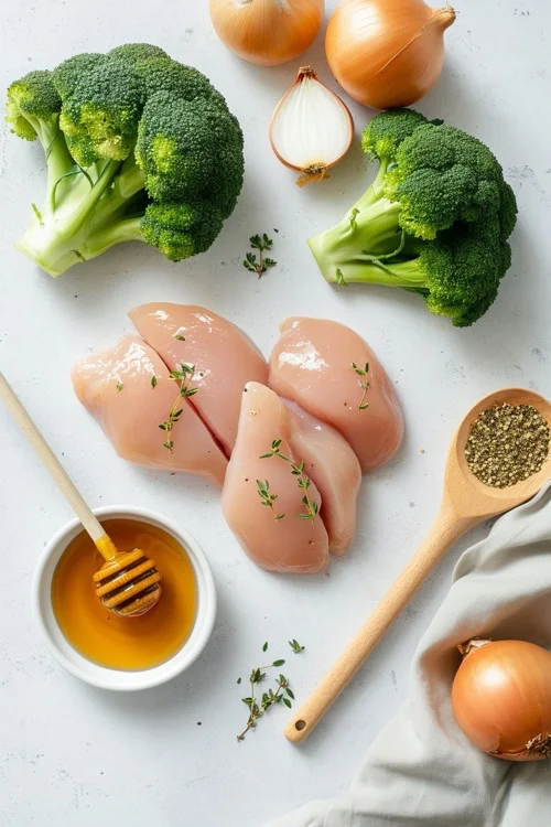 ingredientes brócoli con pollo
