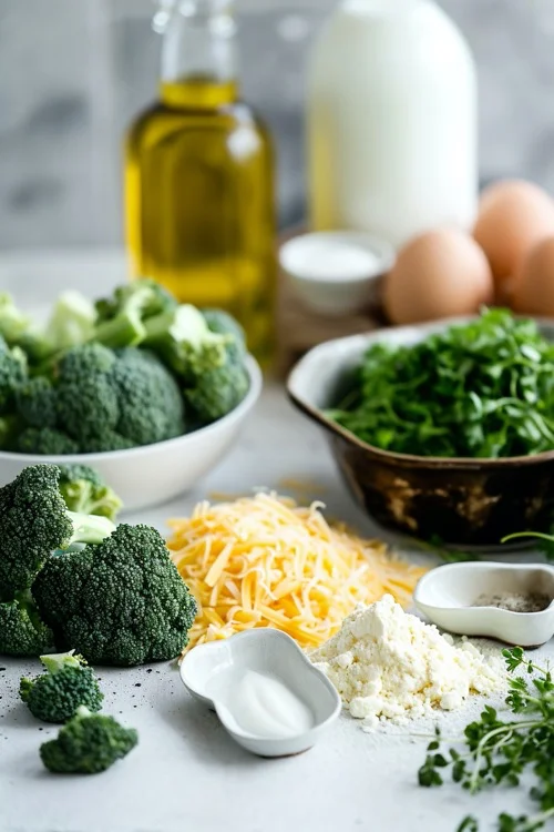 ingredientes crepes de brócoli