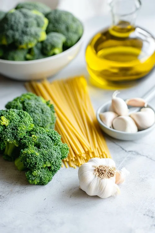 ingredientes espaguetis con brócoli