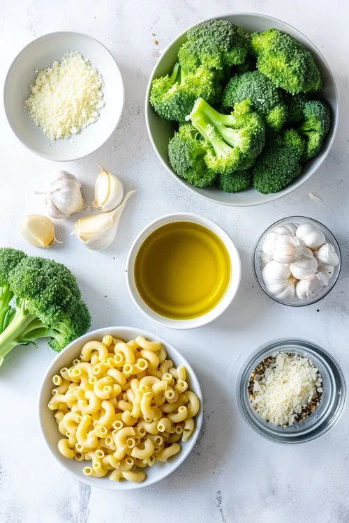 ingredientes macarrones con brócoli
