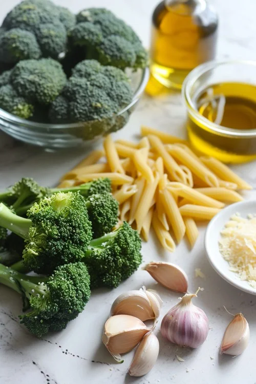 ingredientes pasta con Brócoli