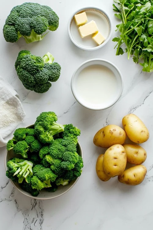 ingredientes pure de brócoli